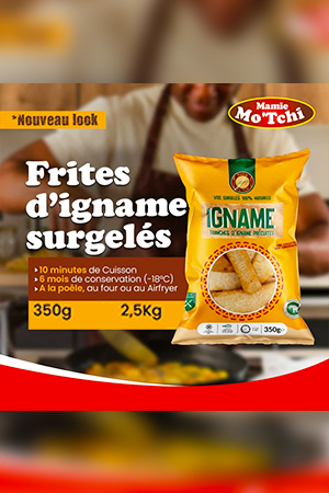 Frites d'igname surgelés