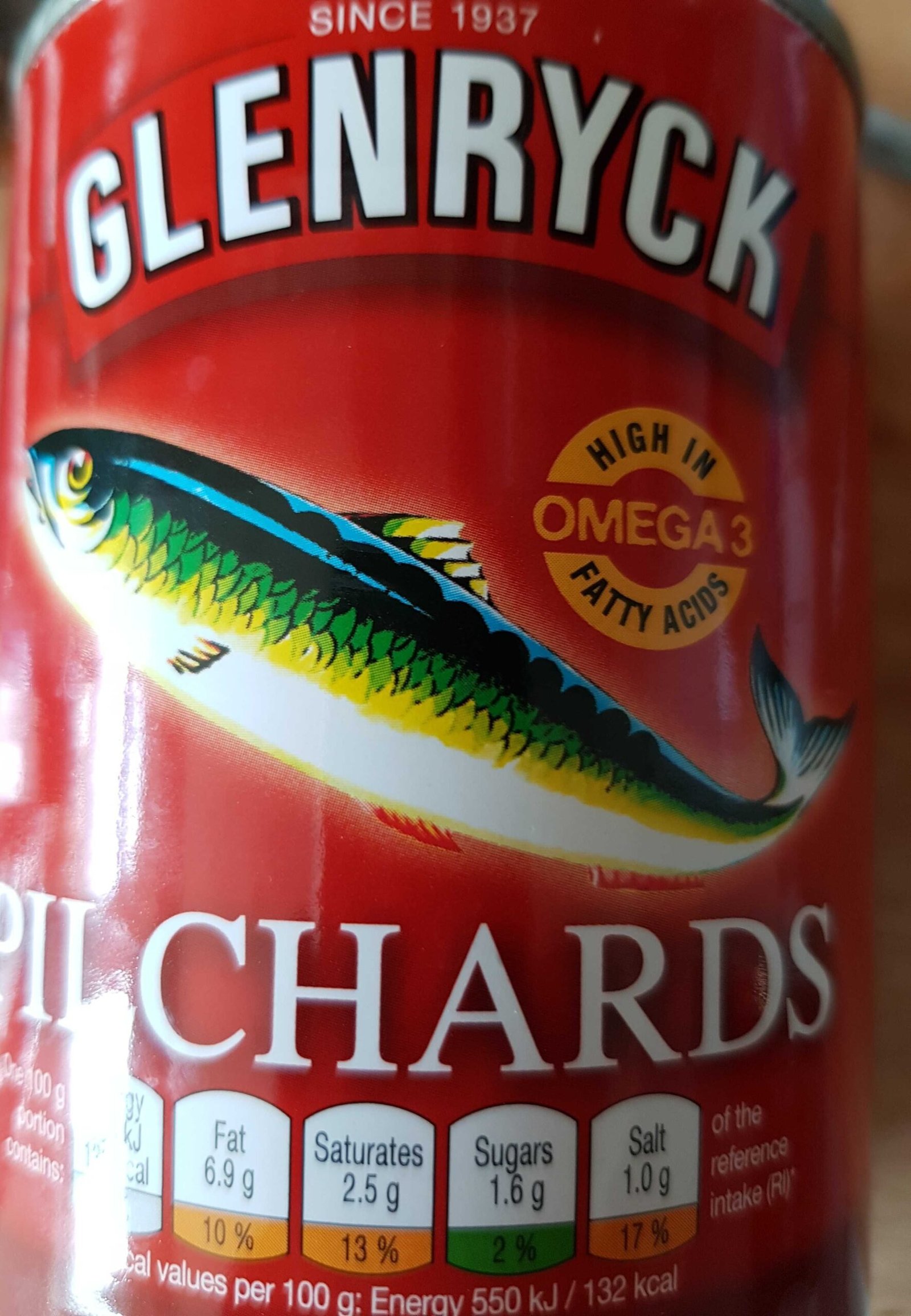 Boîte de pilchards Glenryck