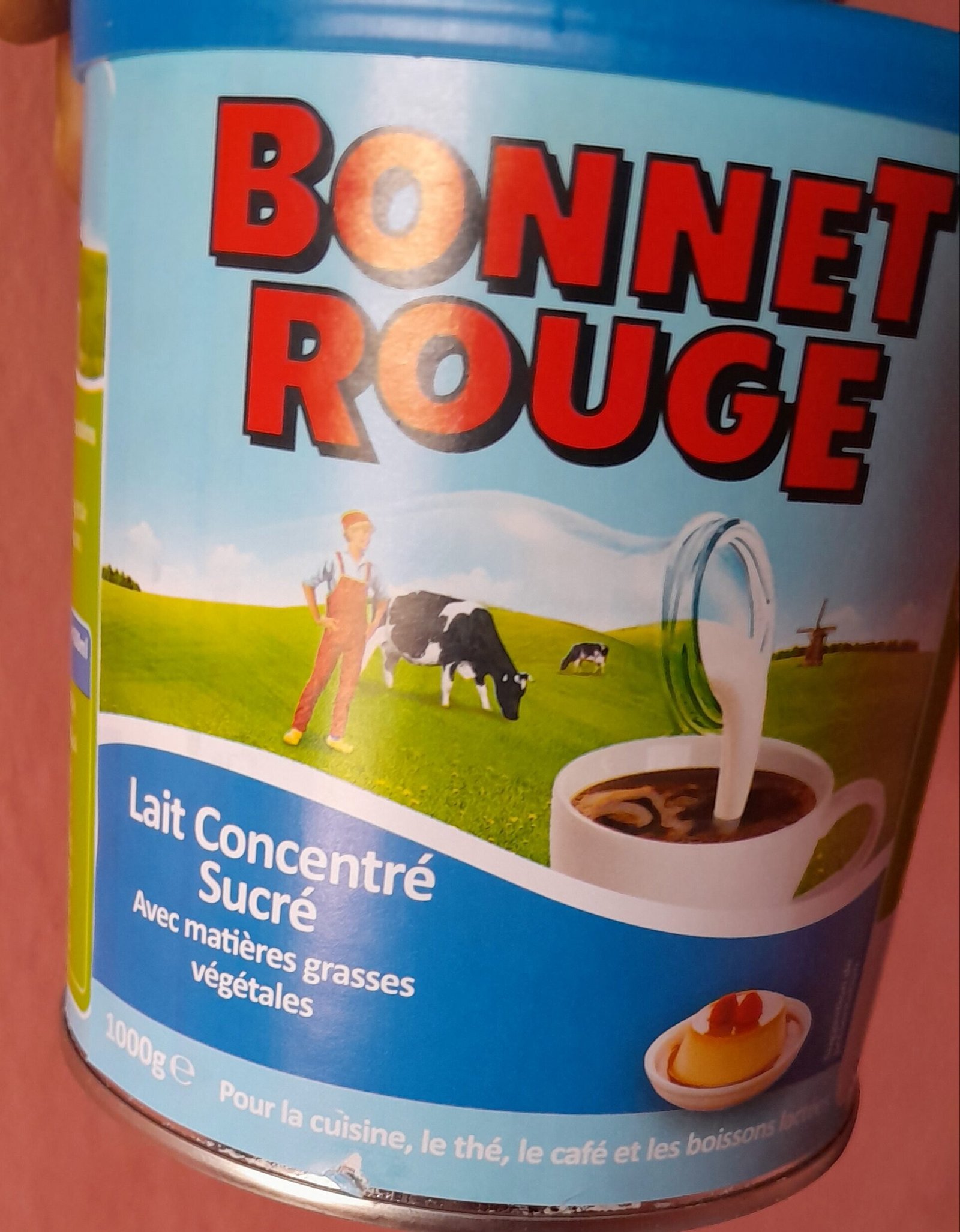 Boîte de lait concentré sucré Bonnet Rouge